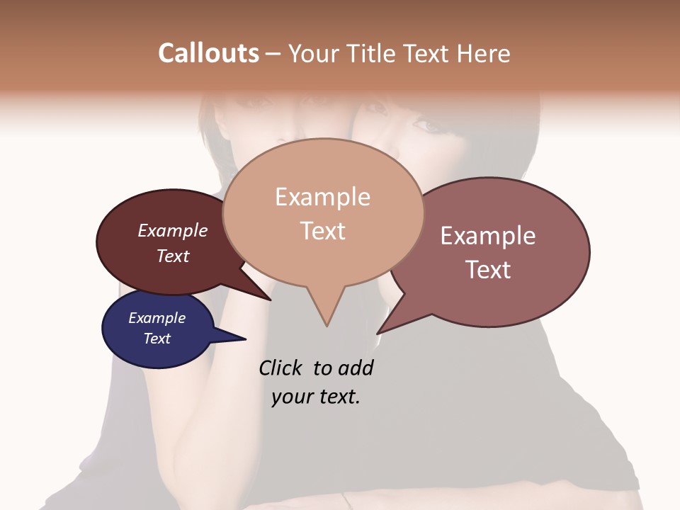 Glamour Female Brown PowerPoint Template