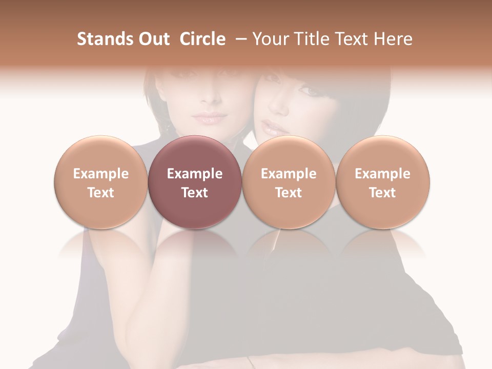 Glamour Female Brown PowerPoint Template