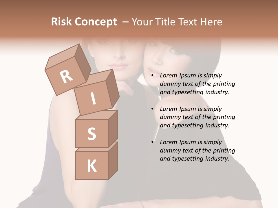 Glamour Female Brown PowerPoint Template