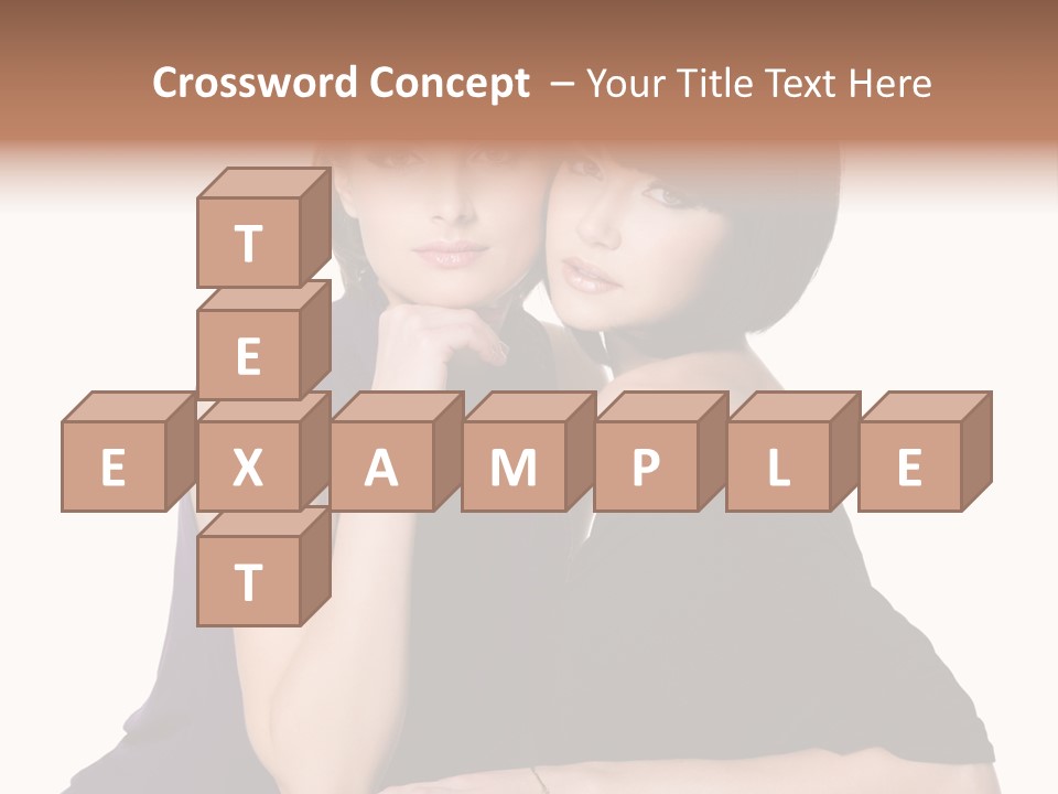 Glamour Female Brown PowerPoint Template