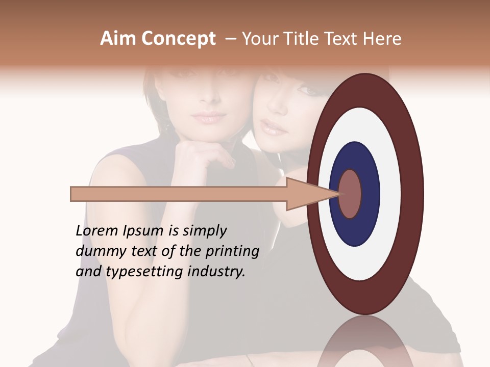 Glamour Female Brown PowerPoint Template