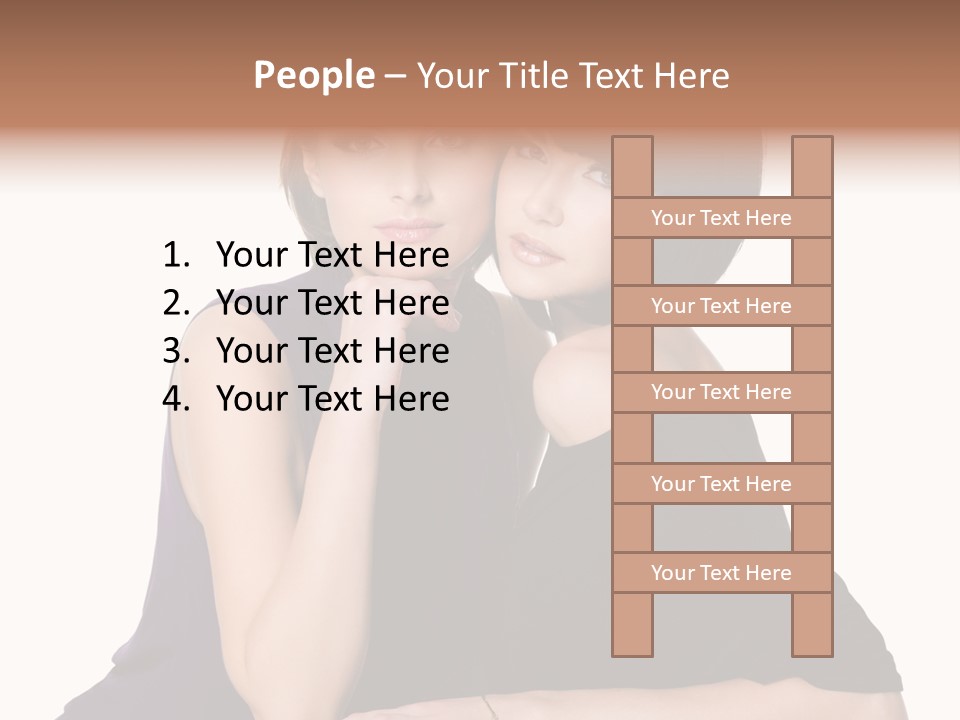Glamour Female Brown PowerPoint Template