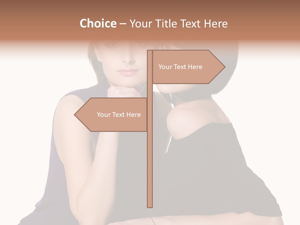 Glamour Female Brown PowerPoint Template