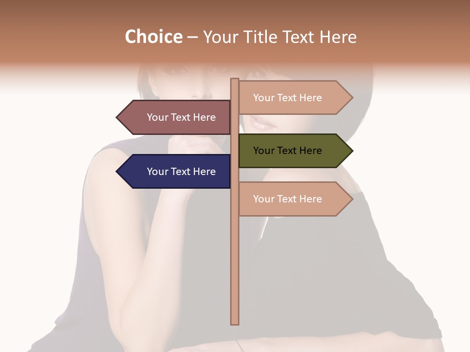 Glamour Female Brown PowerPoint Template