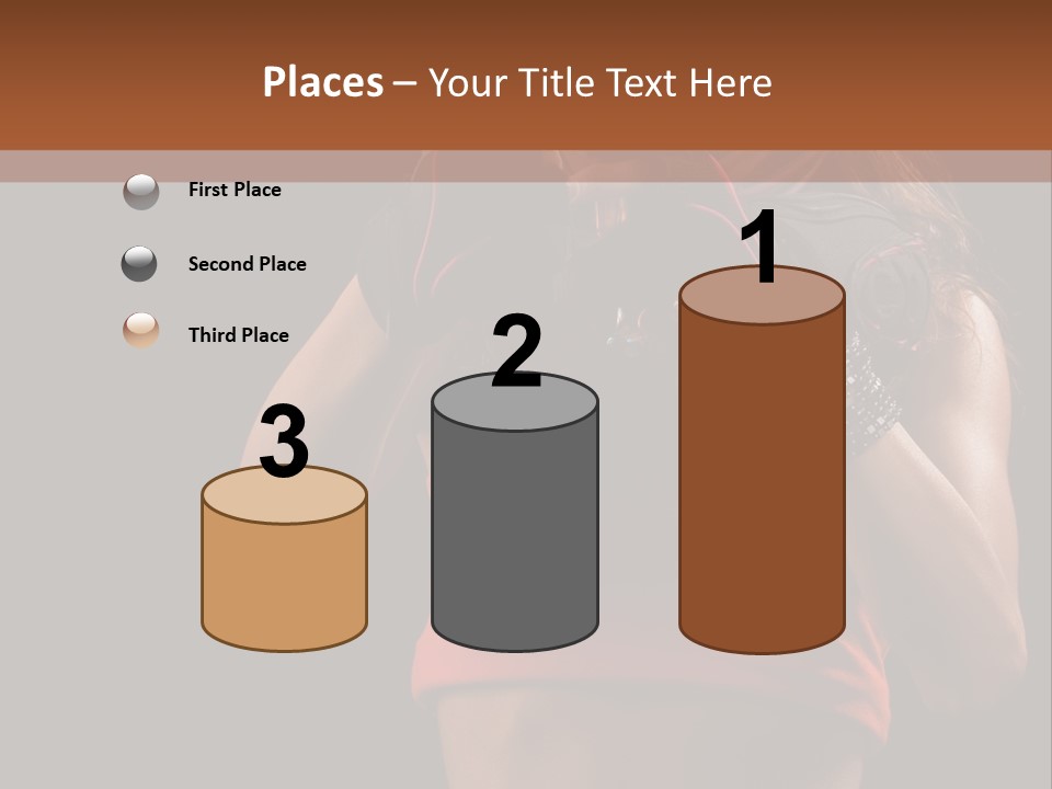 Isolated Soldier Posing PowerPoint Template