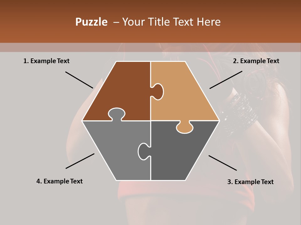 Isolated Soldier Posing PowerPoint Template