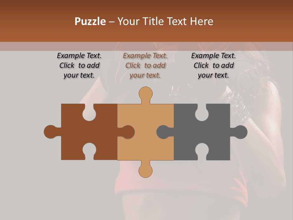 Isolated Soldier Posing PowerPoint Template