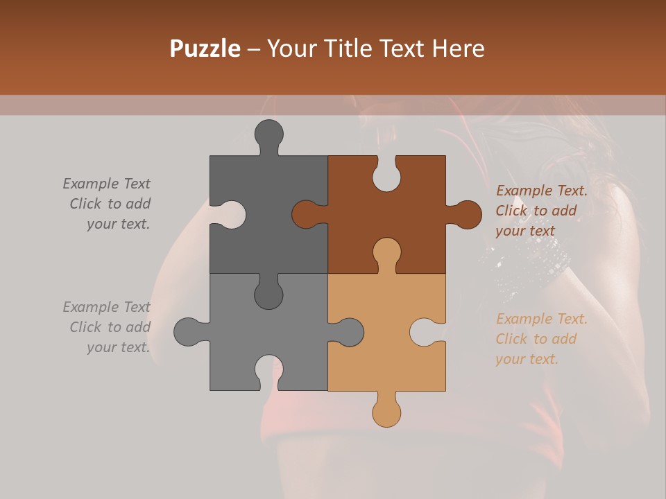 Isolated Soldier Posing PowerPoint Template