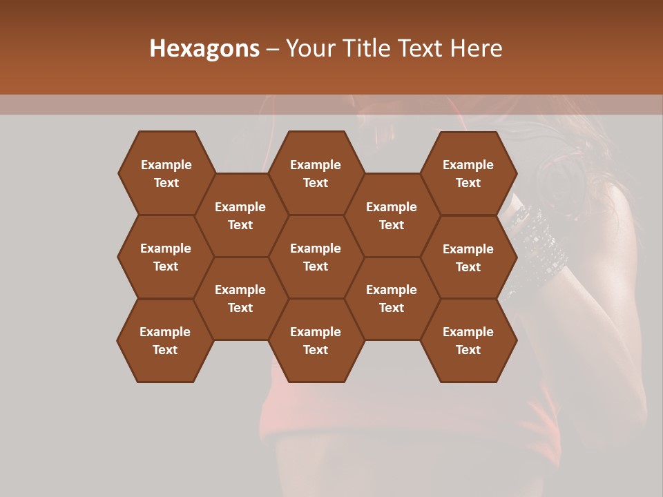 Isolated Soldier Posing PowerPoint Template