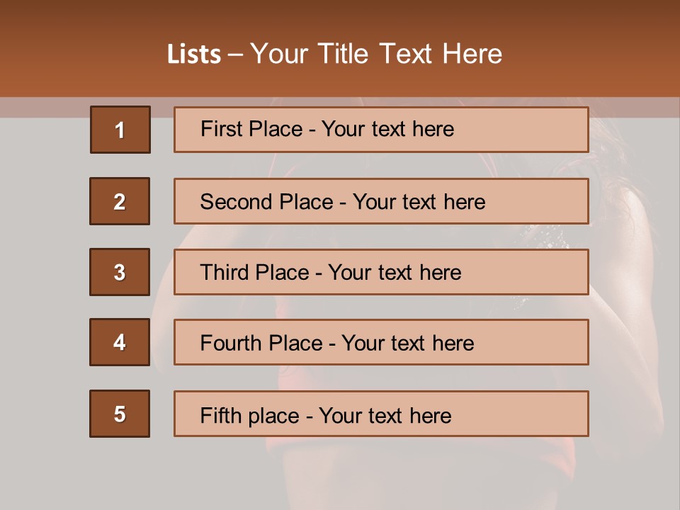 Isolated Soldier Posing PowerPoint Template