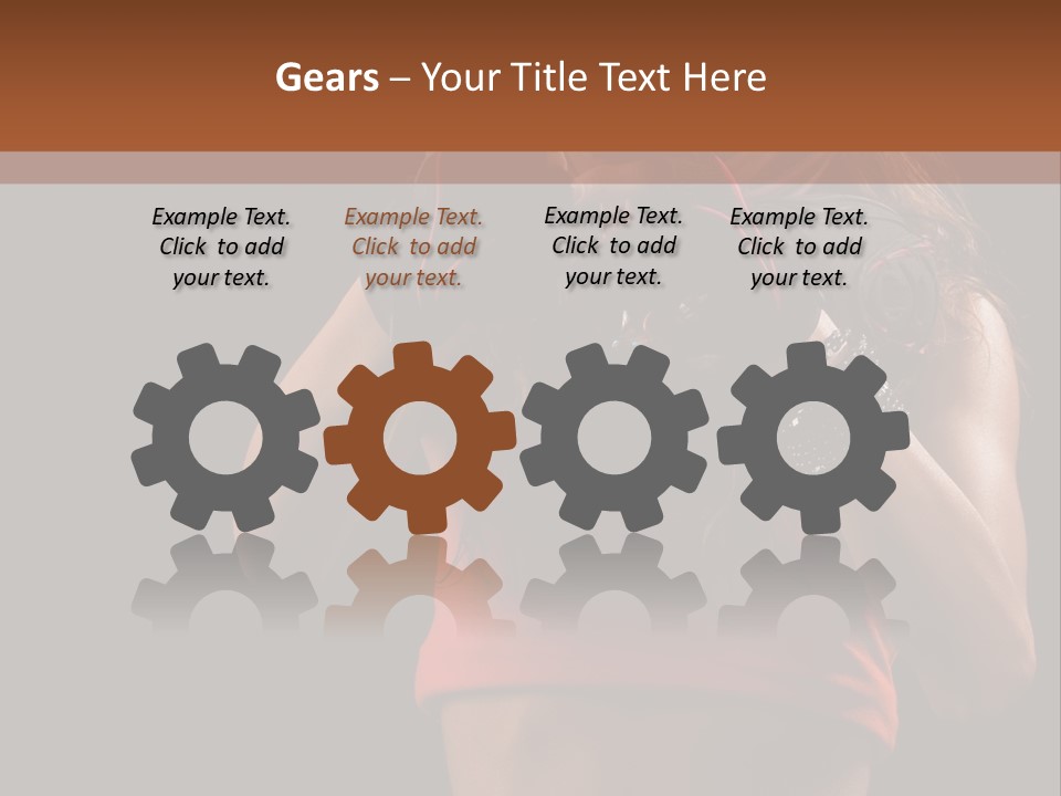 Isolated Soldier Posing PowerPoint Template