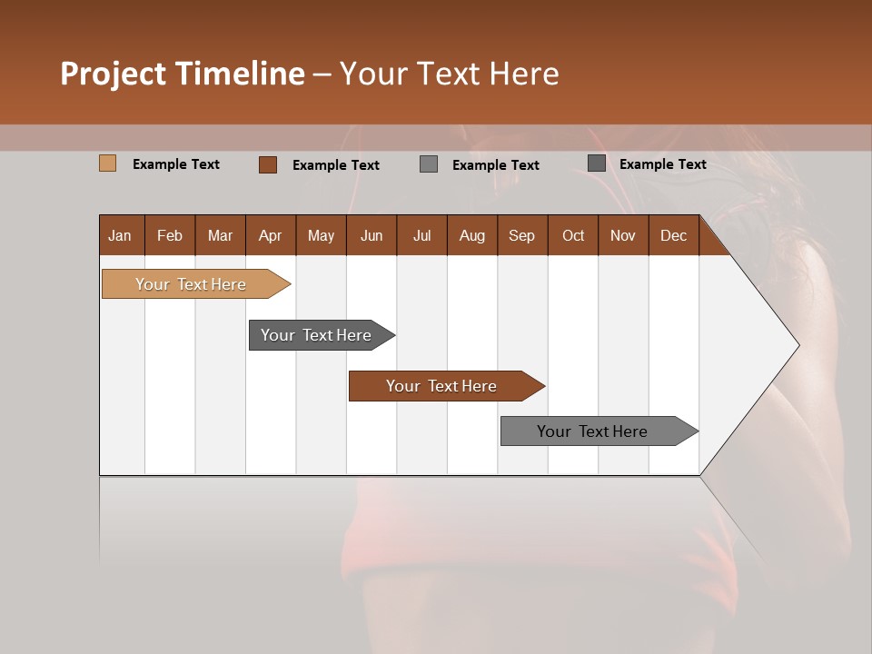 Isolated Soldier Posing PowerPoint Template