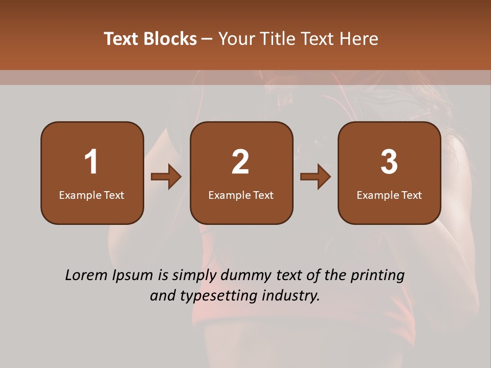 Isolated Soldier Posing PowerPoint Template