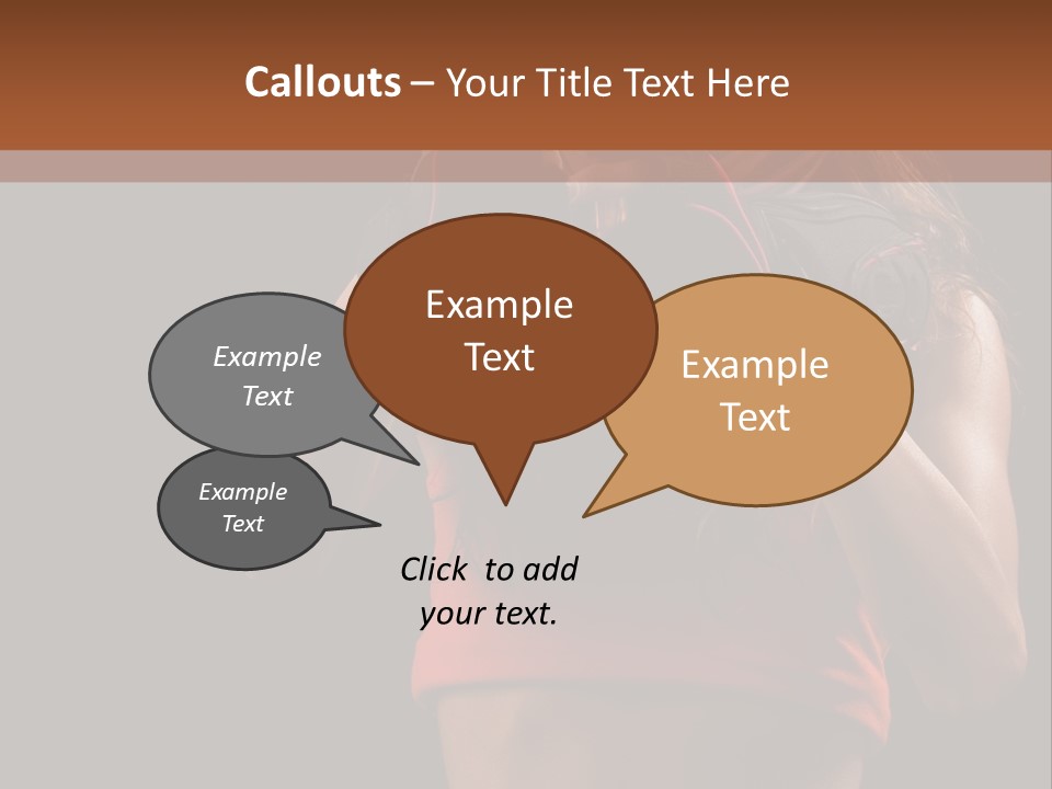 Isolated Soldier Posing PowerPoint Template