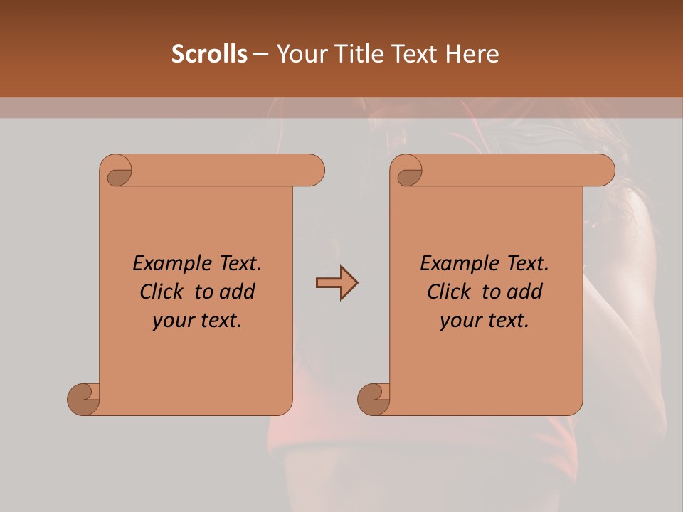Isolated Soldier Posing PowerPoint Template