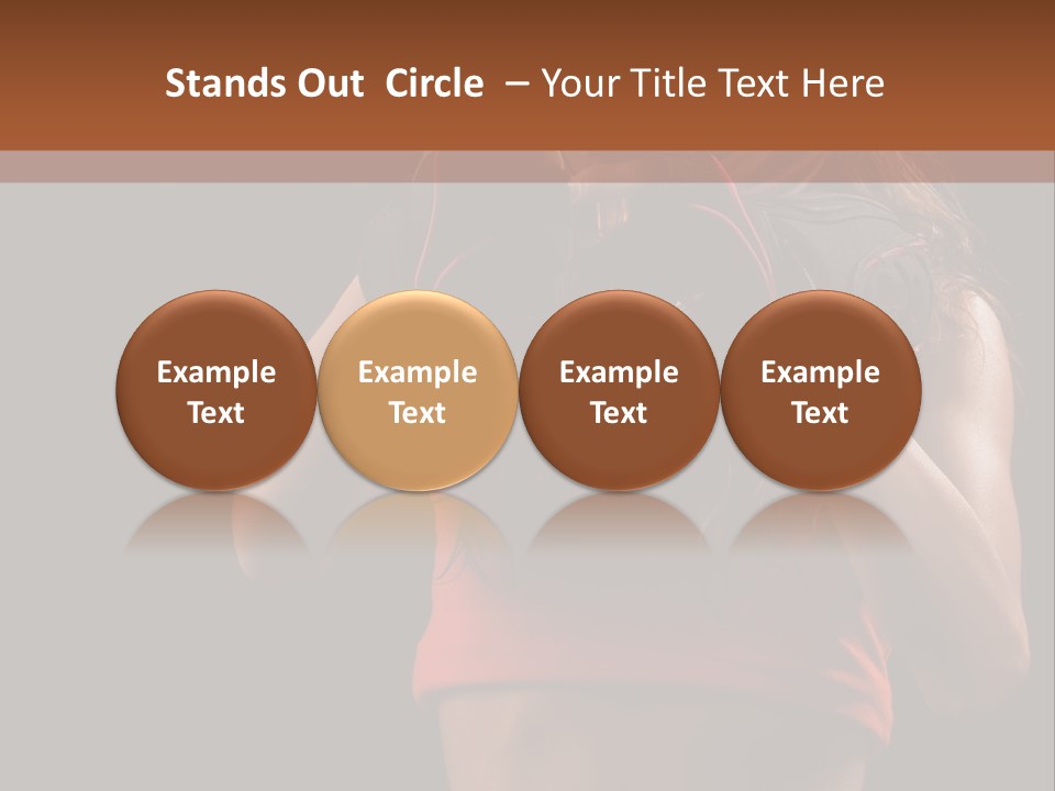 Isolated Soldier Posing PowerPoint Template