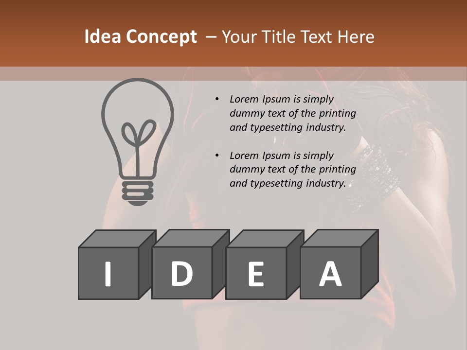 Isolated Soldier Posing PowerPoint Template