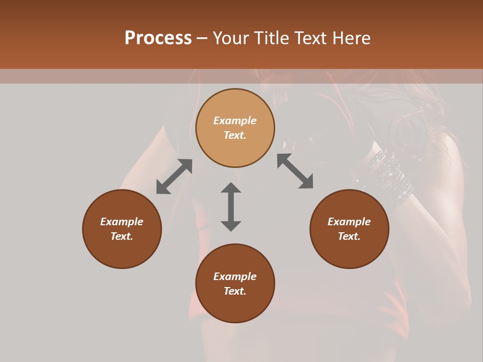 Isolated Soldier Posing PowerPoint Template