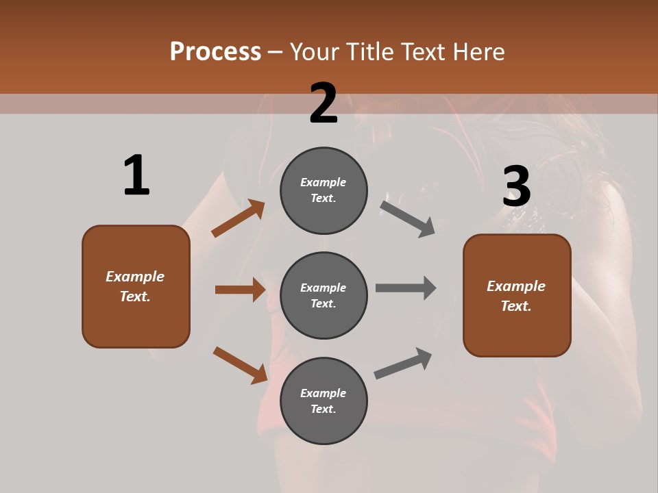 Isolated Soldier Posing PowerPoint Template