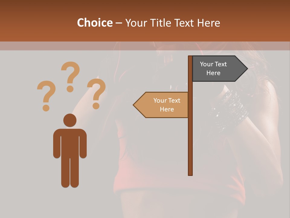 Isolated Soldier Posing PowerPoint Template