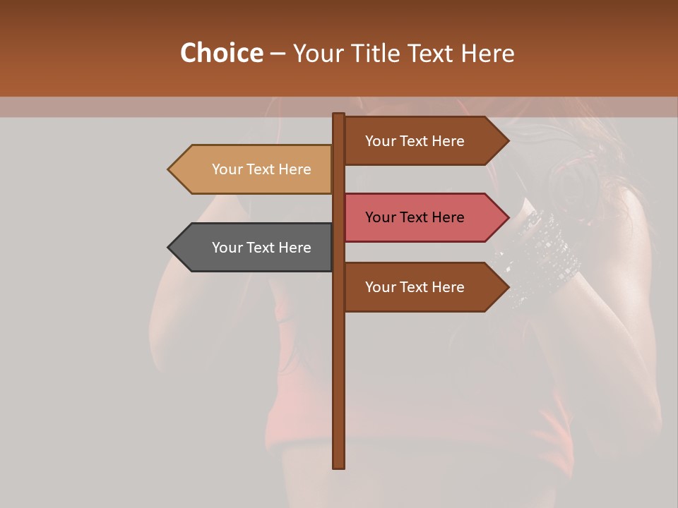 Isolated Soldier Posing PowerPoint Template