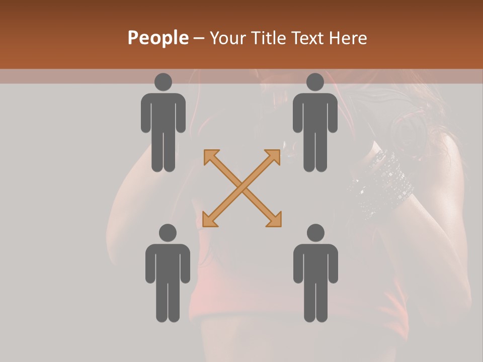 Isolated Soldier Posing PowerPoint Template