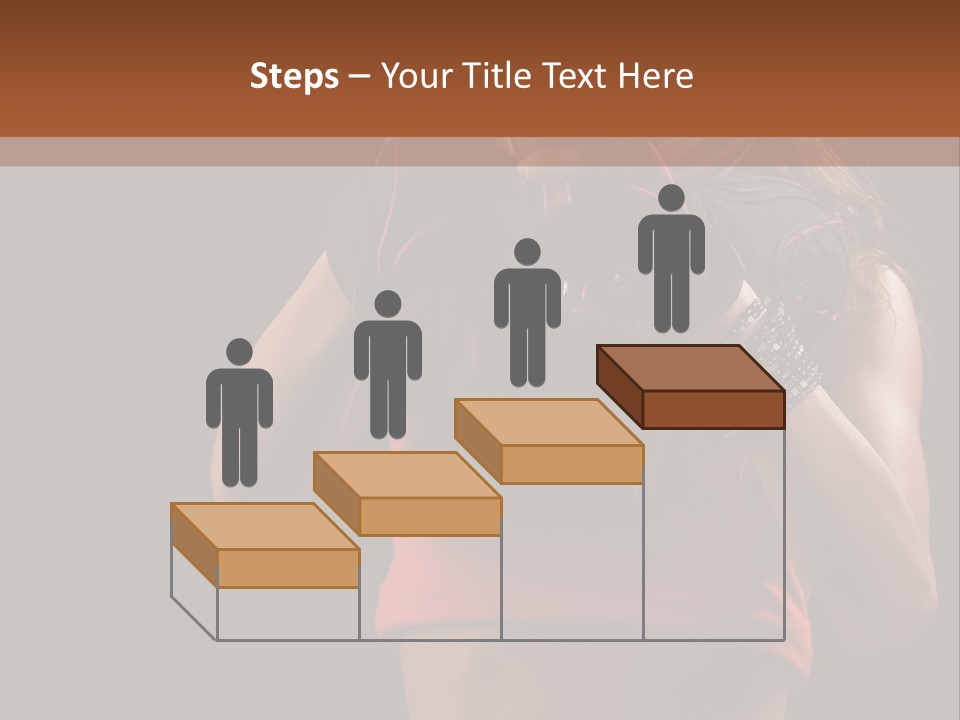 Isolated Soldier Posing PowerPoint Template