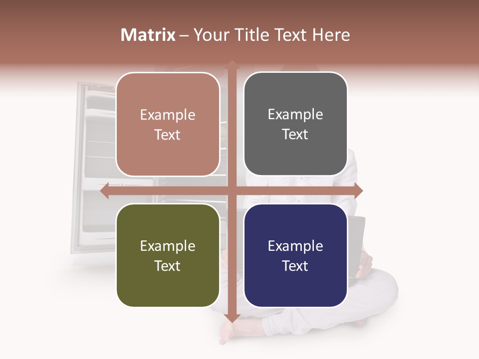Woman Supermarket Technology PowerPoint Template