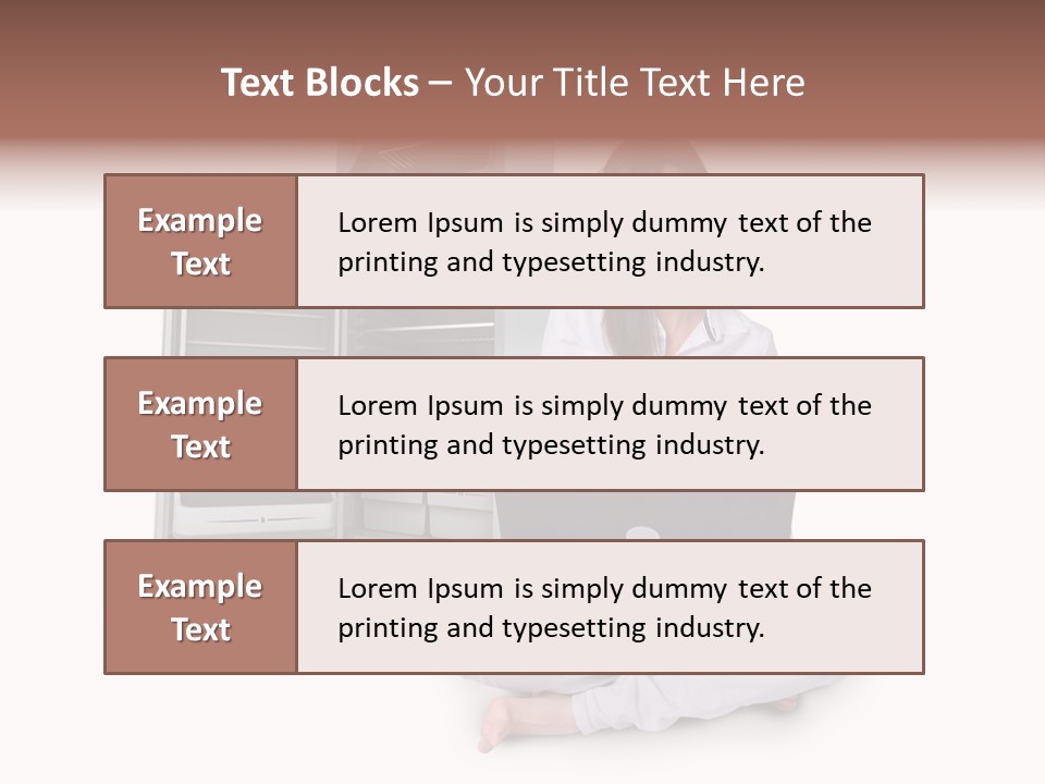 Woman Supermarket Technology PowerPoint Template