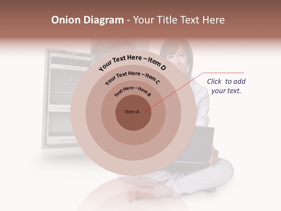 Woman Supermarket Technology PowerPoint Template