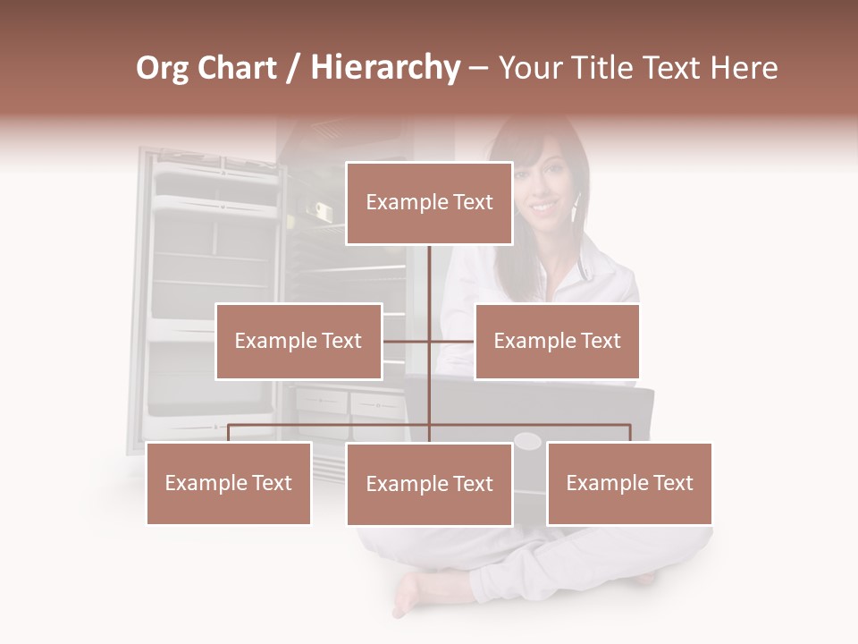 Woman Supermarket Technology PowerPoint Template