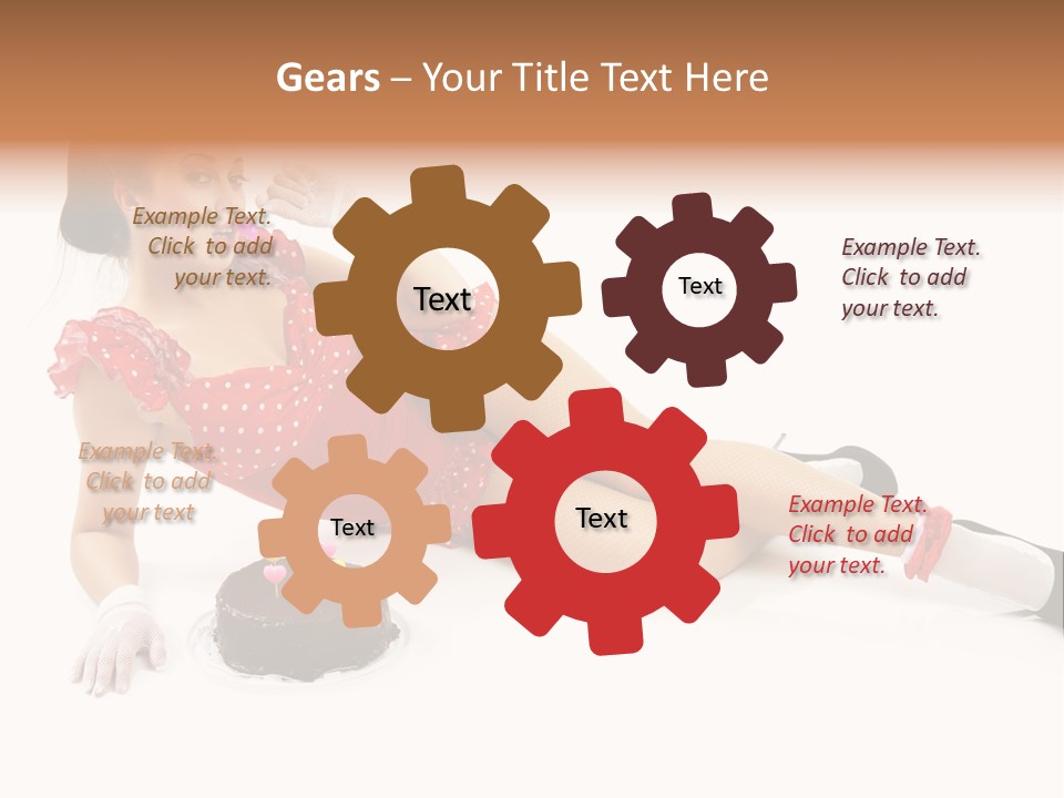 Shape Legs White PowerPoint Template