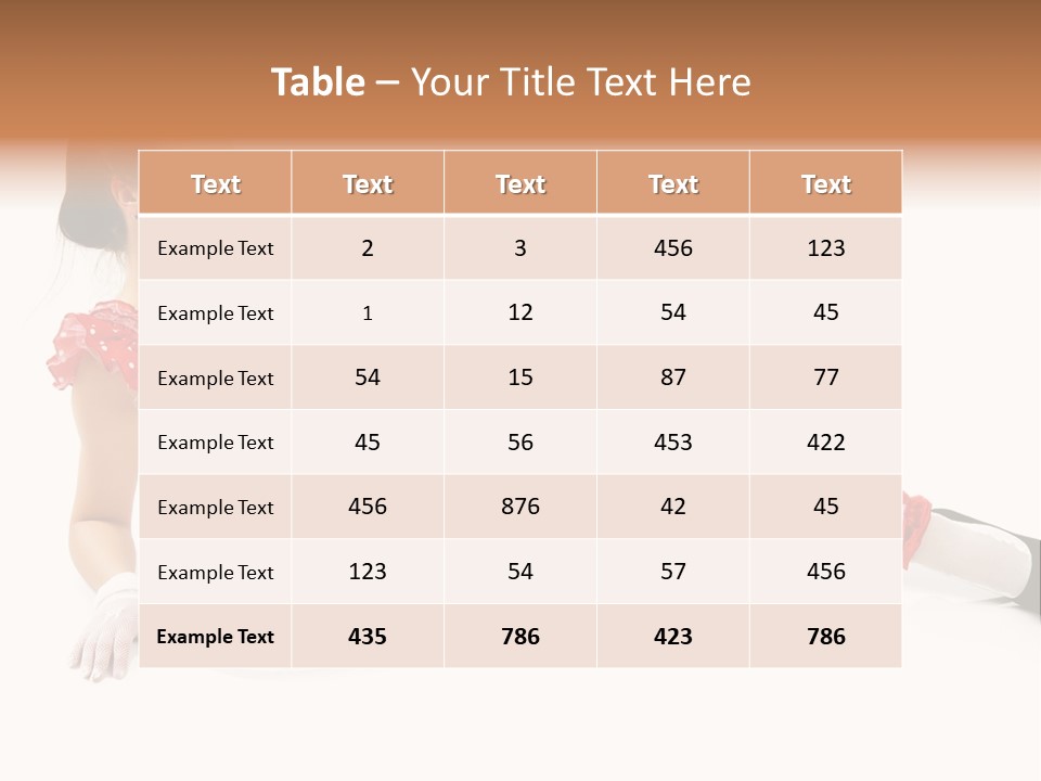 Shape Legs White PowerPoint Template