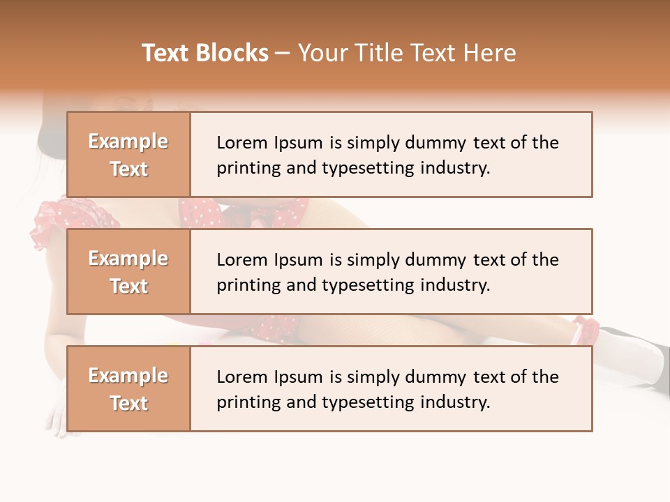 Shape Legs White PowerPoint Template