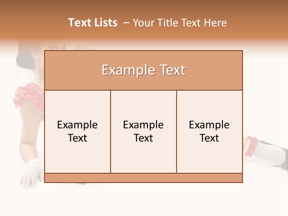 Shape Legs White PowerPoint Template