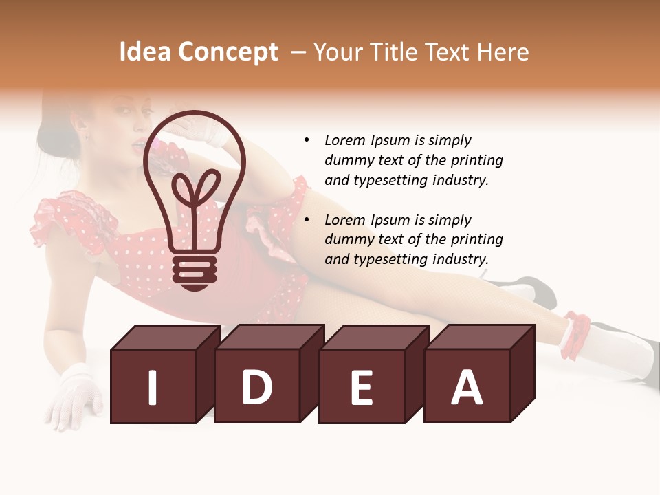 Shape Legs White PowerPoint Template