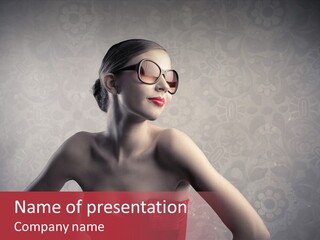 Young Background Dress PowerPoint Template