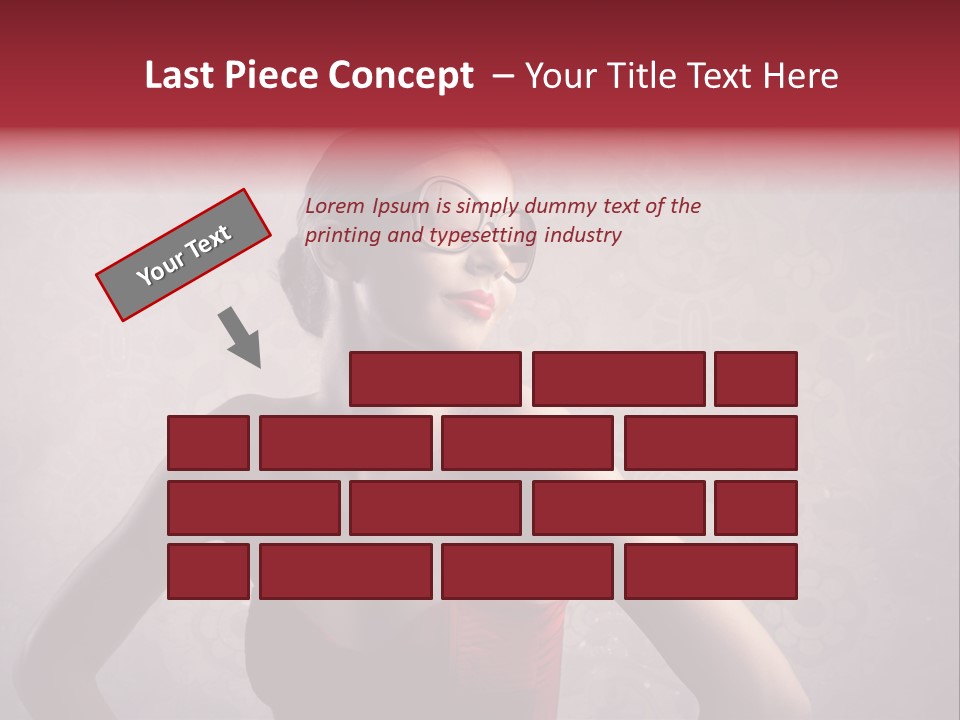 Young Background Dress PowerPoint Template