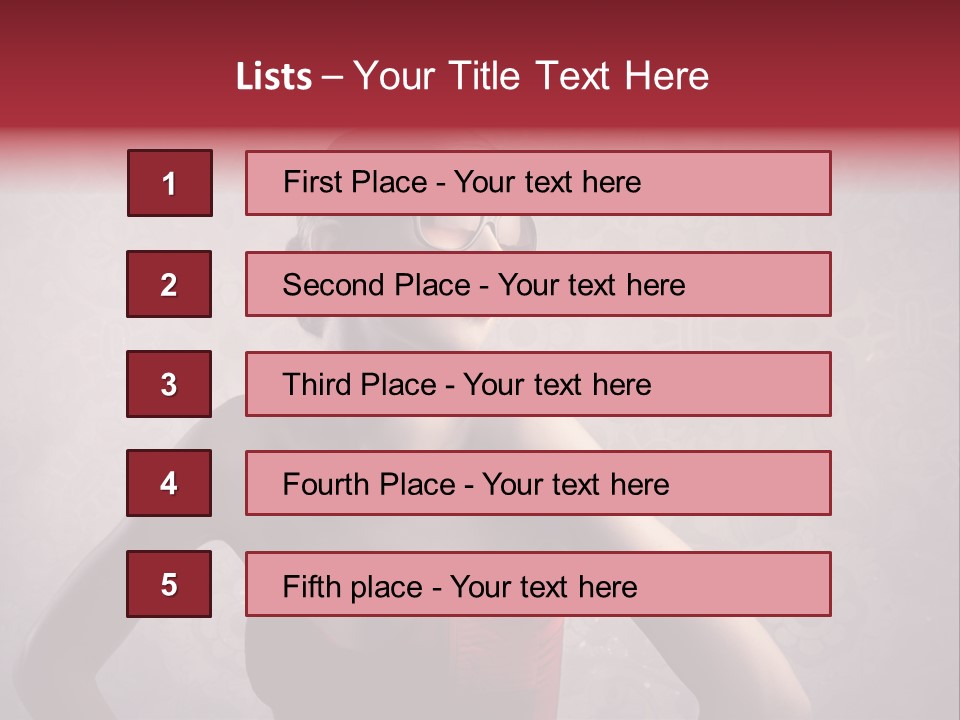 Young Background Dress PowerPoint Template