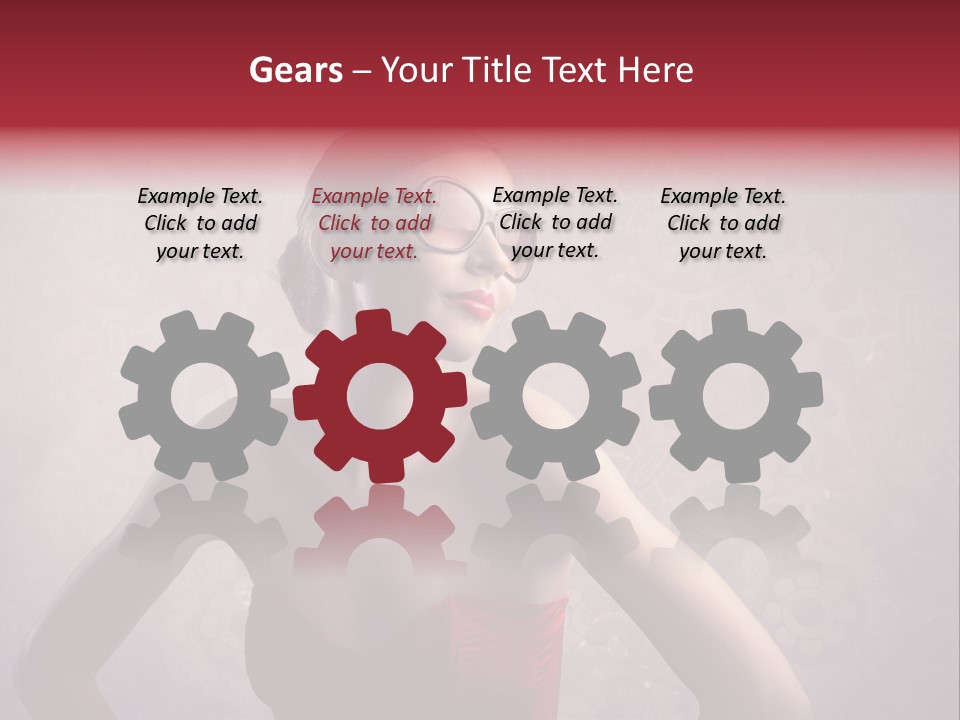 Young Background Dress PowerPoint Template