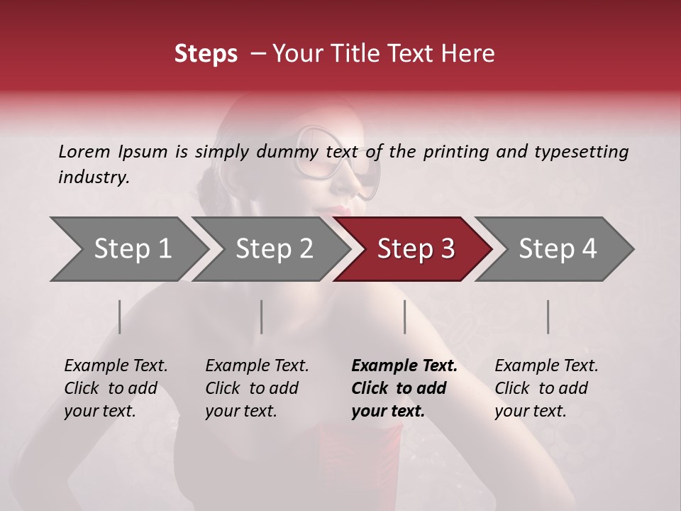 Young Background Dress PowerPoint Template