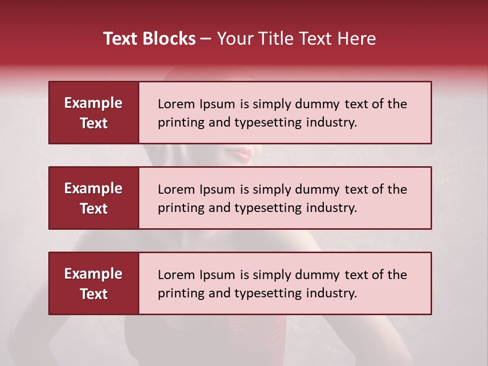 Young Background Dress PowerPoint Template