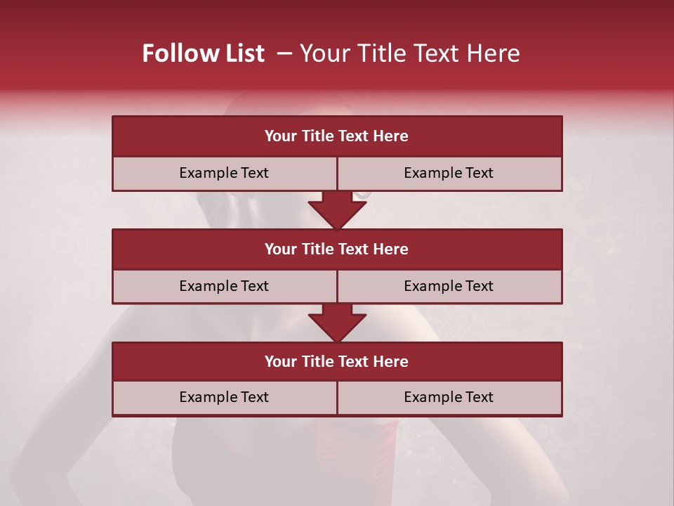 Young Background Dress PowerPoint Template