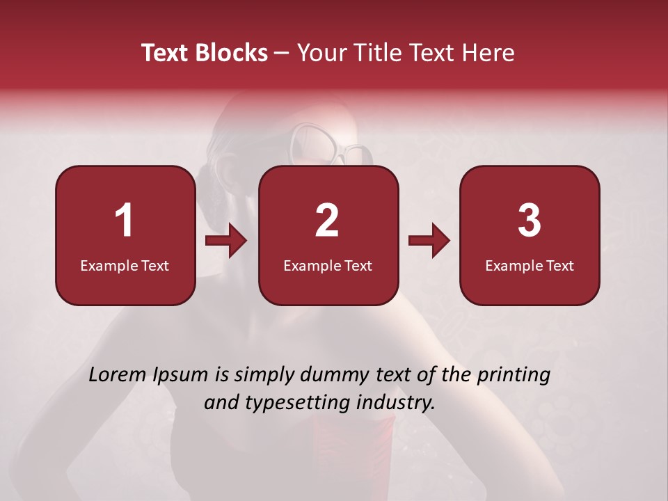 Young Background Dress PowerPoint Template