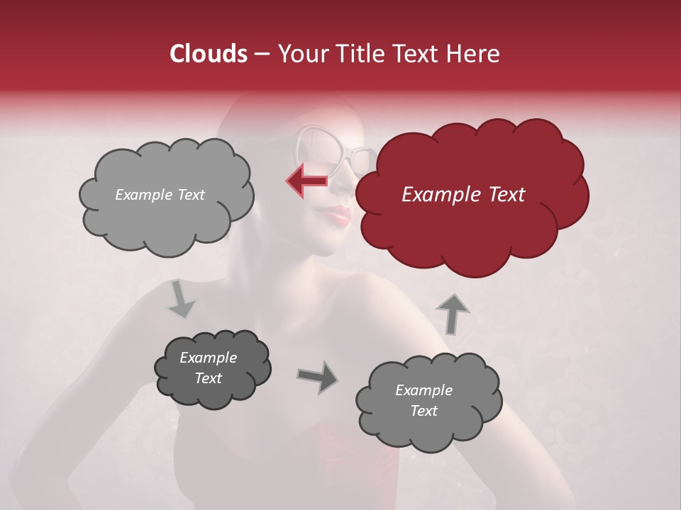 Young Background Dress PowerPoint Template