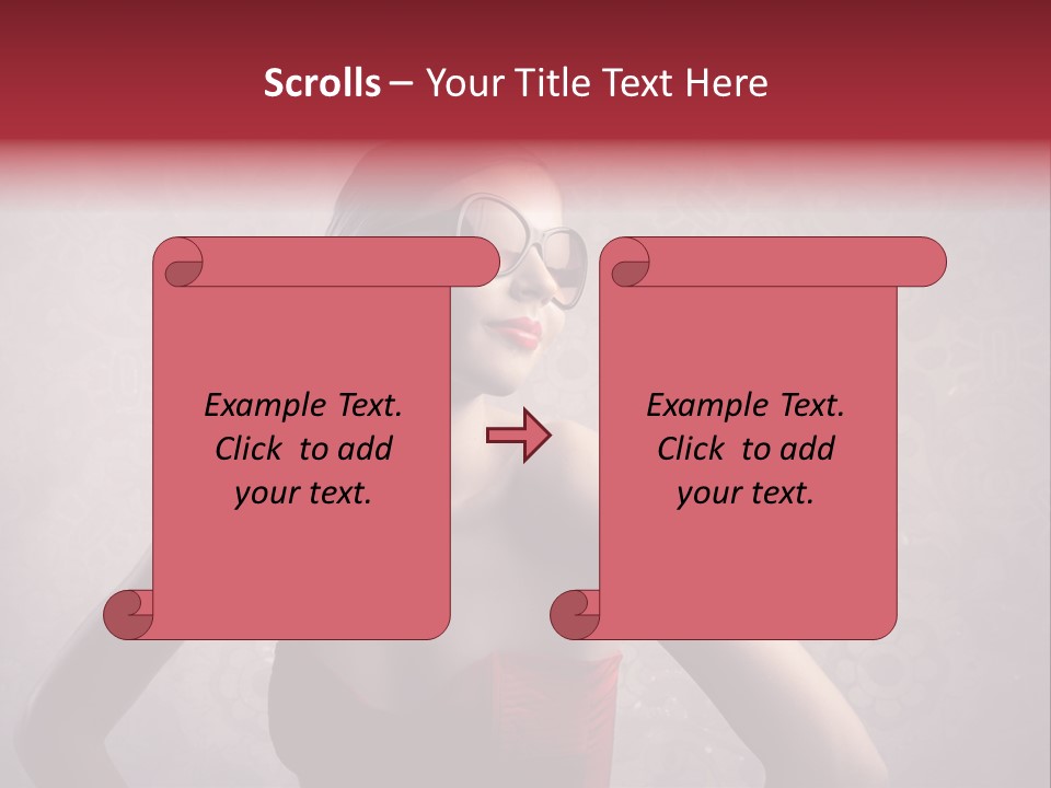 Young Background Dress PowerPoint Template