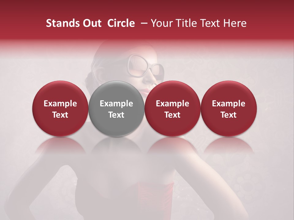 Young Background Dress PowerPoint Template