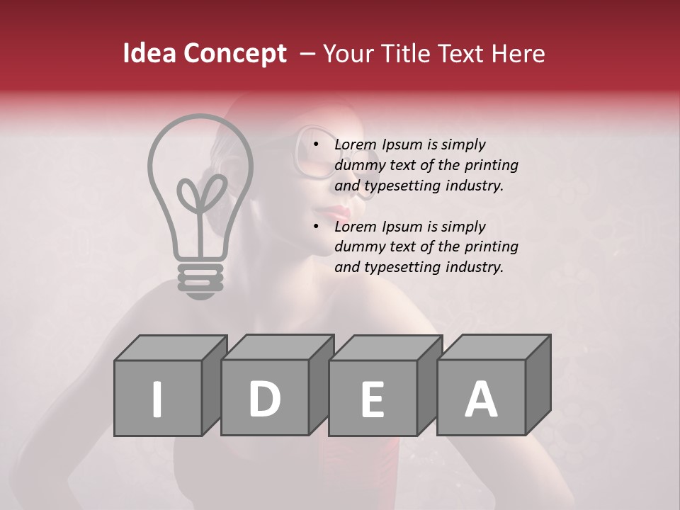 Young Background Dress PowerPoint Template