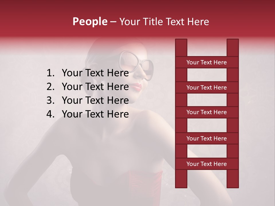 Young Background Dress PowerPoint Template