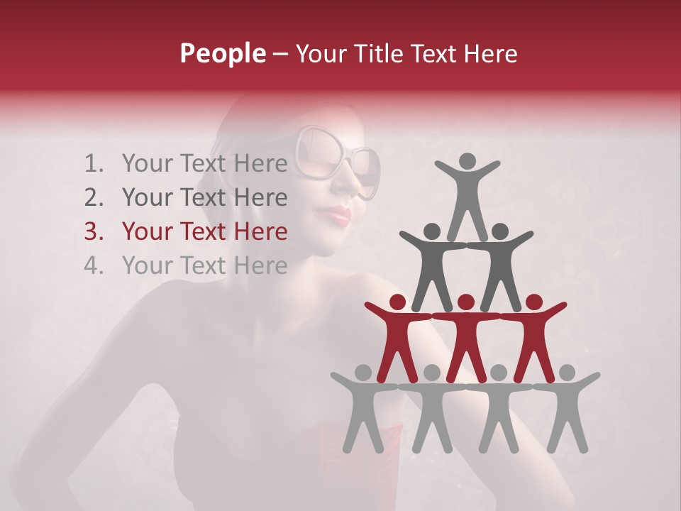 Young Background Dress PowerPoint Template